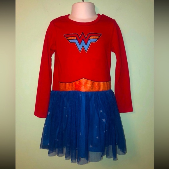 Wonder Woman Toddler Dress Costume Pajama Size 4T - Picture 1 of 7